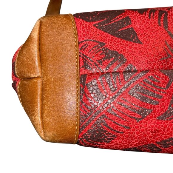 Gucci Vintage Shoulder Bag Crossbody Leather Logo Palm Trees Leafs Rare - Picture 16 of 16